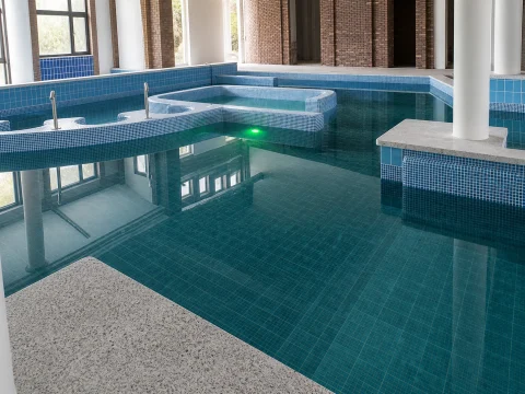 Крупный крытый многоуровневый SPA-комплекс — ракурс 12
